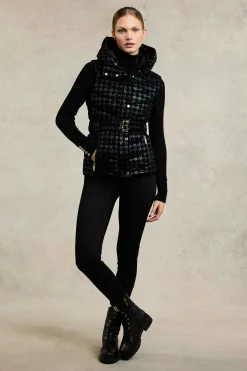 Vermont Gilet (Mono Houndstooth)