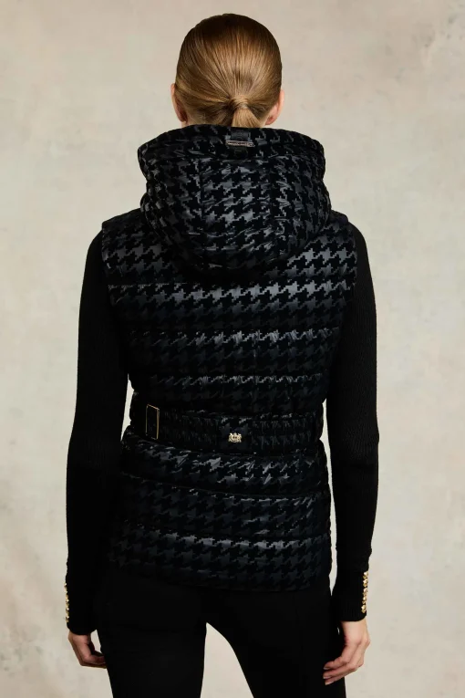 Vermont Gilet (Mono Houndstooth)