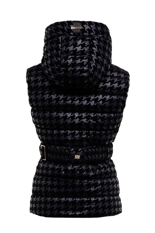 Vermont Gilet (Mono Houndstooth)