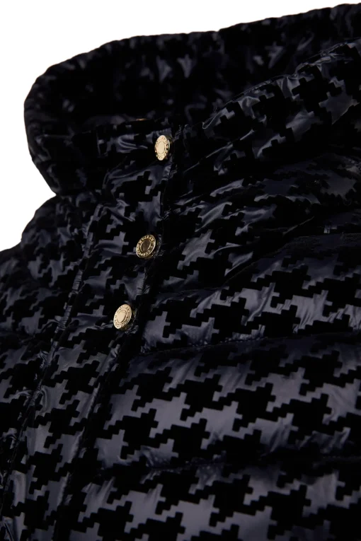 Vermont Gilet (Mono Houndstooth)