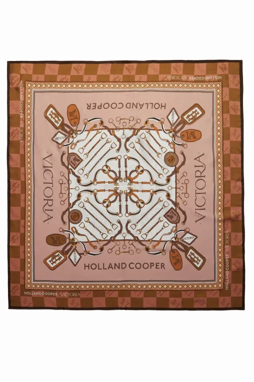 Victoria Silk Scarf (Camel)