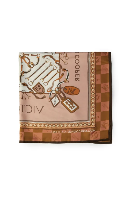 Victoria Silk Scarf (Camel)