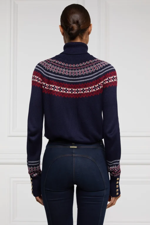 Whistler Roll Neck Knit (Ink Navy)