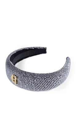 Wide Headband (Silver Crystal)
