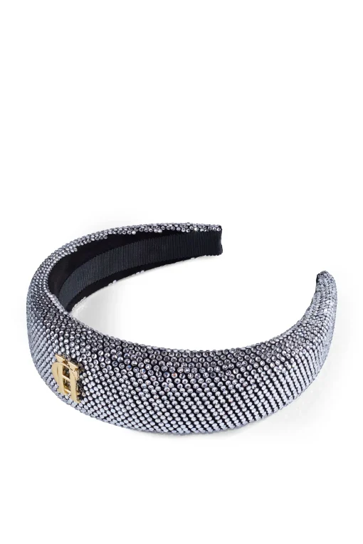 Wide Headband (Silver Crystal)
