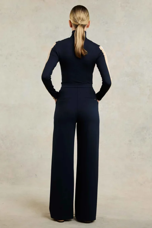 Wide Leg Pant (Navy Navy)
