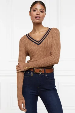 Zoe Knit (Dark Camel Marl)