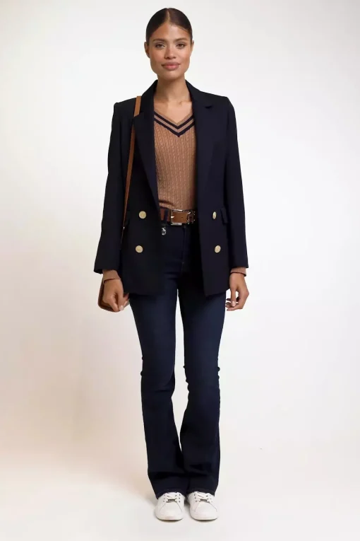 Zoe Knit (Dark Camel Marl)