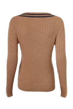 Zoe Knit (Dark Camel Marl)