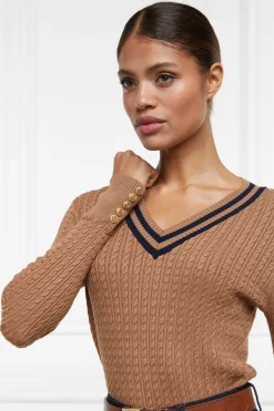 Zoe Knit (Dark Camel Marl)