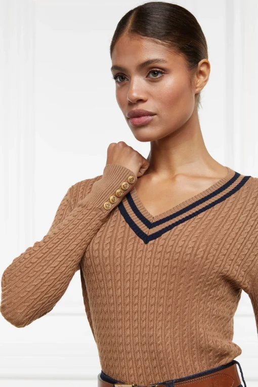 Zoe Knit (Dark Camel Marl)