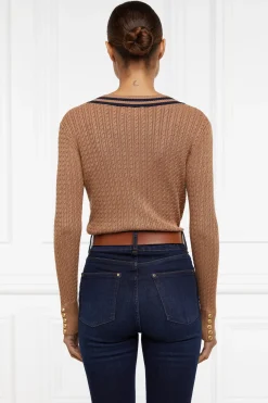 Zoe Knit (Dark Camel Marl)
